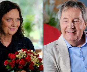 M jak miłość odc. 1911. Krysia Filarska (Hanna Mikuć), Łukasz (Zbigniew Borek) - dziadek Huberta