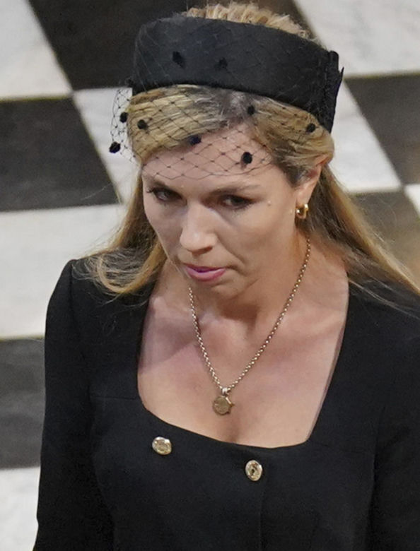 Żona Borisa Johnsona zaliczyła wpadkę na pogrzebie królowej Elżbiety II