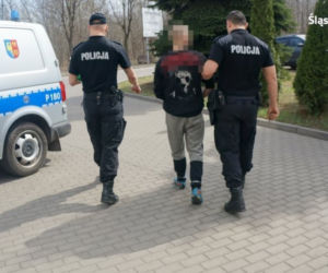 Policyjny pościg - radiowóz zepchnął Mazdę do rowu