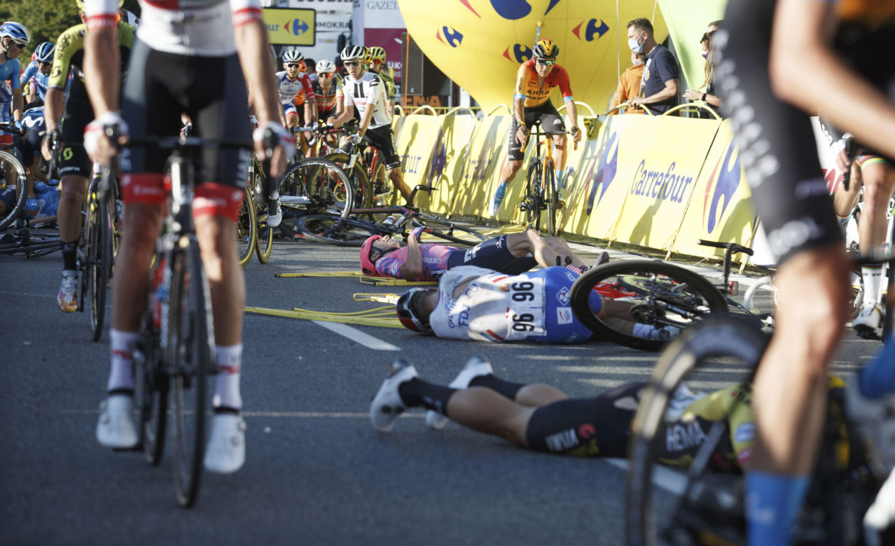 Wypadek Fabio Jakobsena na 77. Tour de Pologne