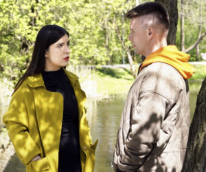 Barwy szczęścia odcinek 2493. Agata (Natalia Zambrzycka), Patryk (Konrad Skolimowski)