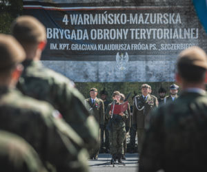 Przysięgę wojskową w Braniewie złożyło prawie 60 ochotników