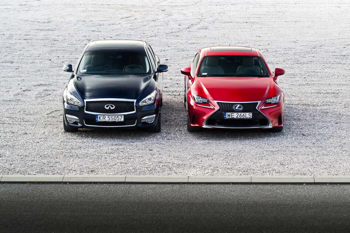 Infiniti Q70h Premium Tech & Lexus RC 300h F Sport