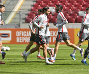 Trening reprezentacji Polski przed meczem ze Szwecją