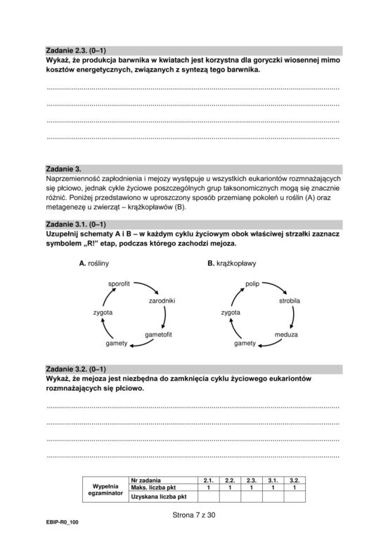 Matura biologia arkusz formuła 2015