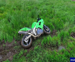 Policjant dogonił motocyklistę rowerem