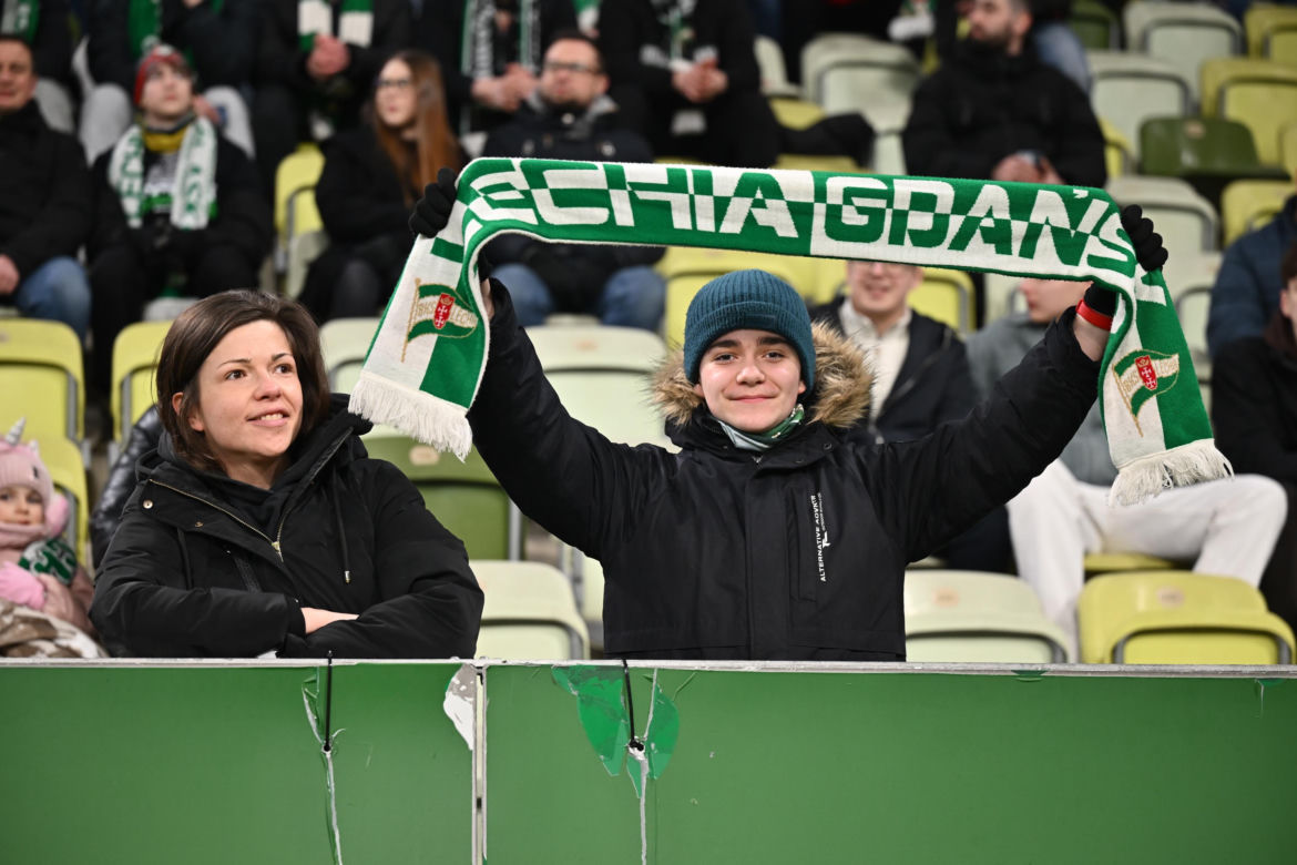 Lechia Gdańsk - Jagiellonia Białystok: Zdjęcia kibiców i zawodników z meczu 24. kolejki PKO BP Ekstraklasy