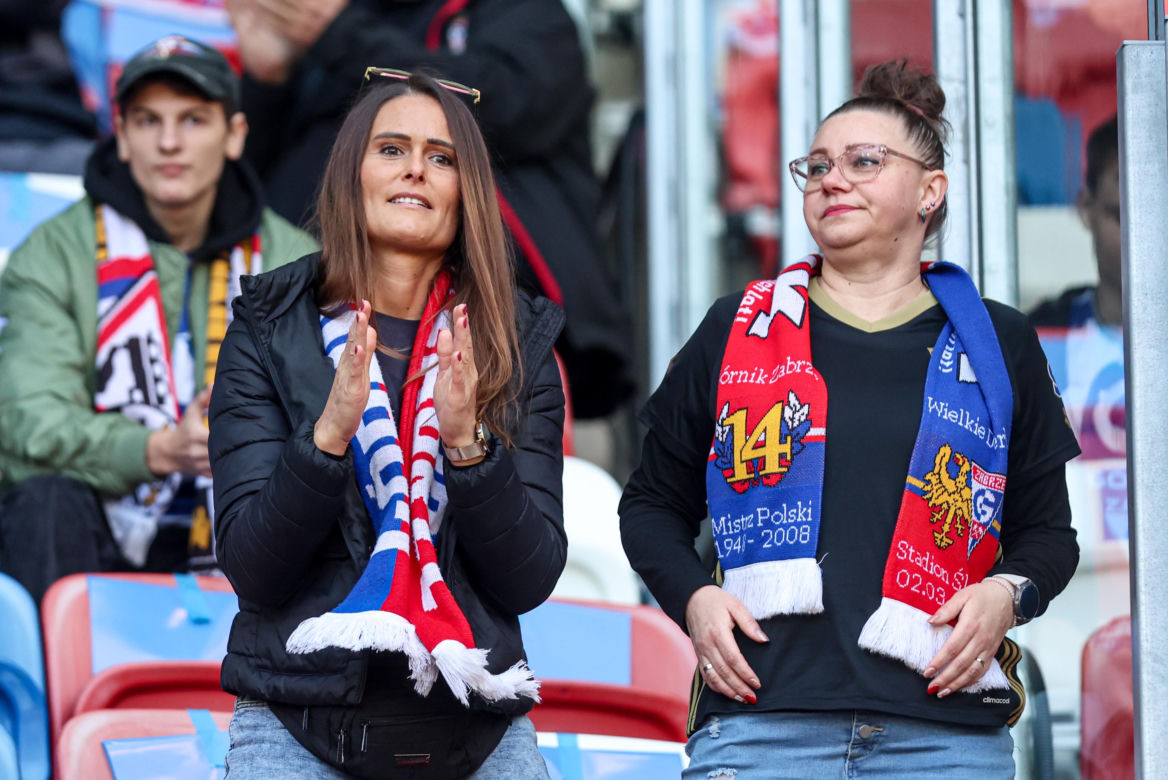 Zdjęcia kibiców i zawodników z derbów Górnego Śląska