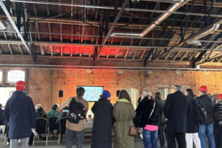 Spotkanie z mieszkańcami w Królewskiej Papierni