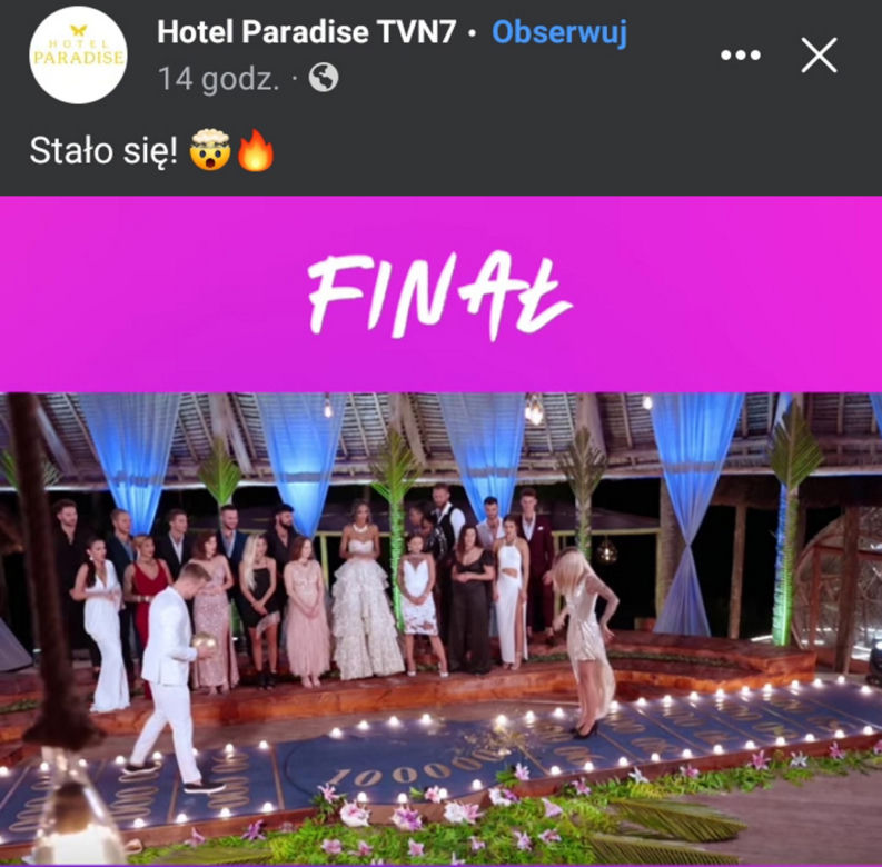 Finał "Hotel Paradise 4” Sara rzuciła kulą i wygrała duże pieniądze