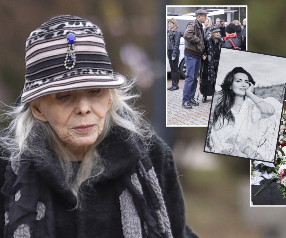 Barbara Wrzesińska na pogrzebie Agnieszki Maciąg