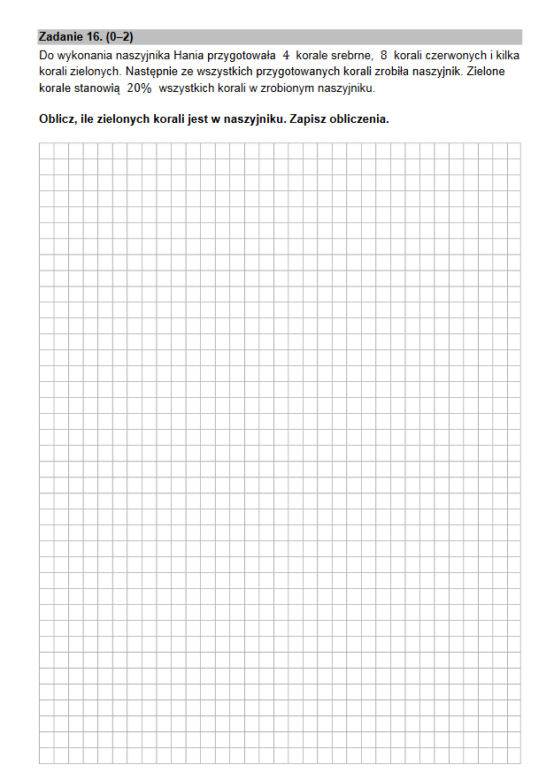 Egzamin ósmoklasisty 2022 matematyka