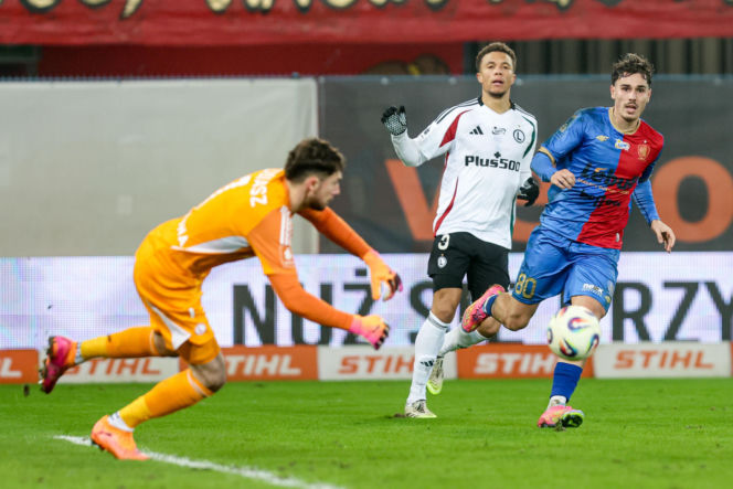 Piast Gliwice - Legia Warszawa, zdjęcia kibiców i zawodników z meczu 18. kolejki PKO BP Ekstraklasy