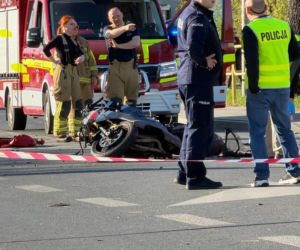 Dwa śmiertelne wypadki na drogach Mazowsza. Rowerzysta i motocyklista zginęli po potrąceniu