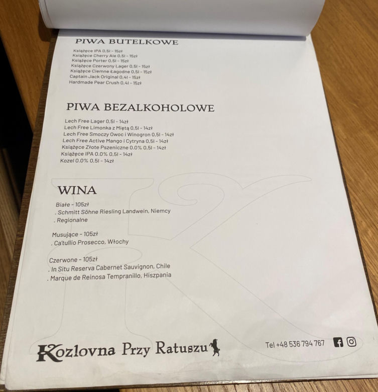 Kozlovna Przy Ratuszu w Zielonej Górze. To czwarty lokal znanej sieci w Polsce