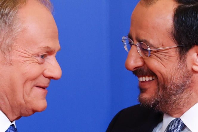 Donald Tusk  podczas nieformalnego szczytu Rady Europejskiej w Nikozji