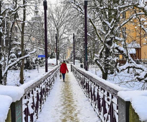 Zima 2021 w Sopocie. Kurort pod grubą warstwą śniegu 11.02.2021 r.