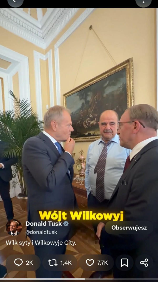 Premier Tusk odwiedził aktorów na planie "Rancza". Takiej reakcji widzów się nie spodziewał!