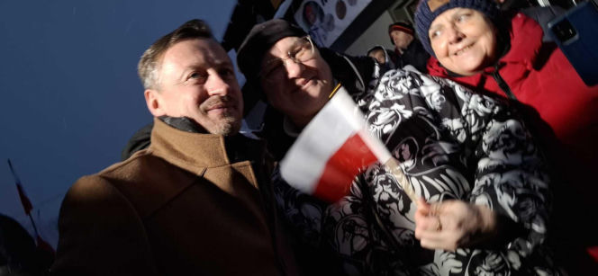 Powitanie Kacpra Tomasiaka w Bystrej 18.02.2026