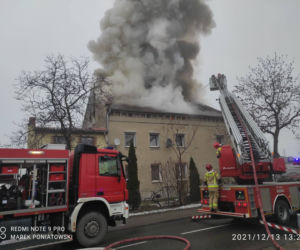 Pożar w Świętej Katarzynie. Spłonął dom strażaka