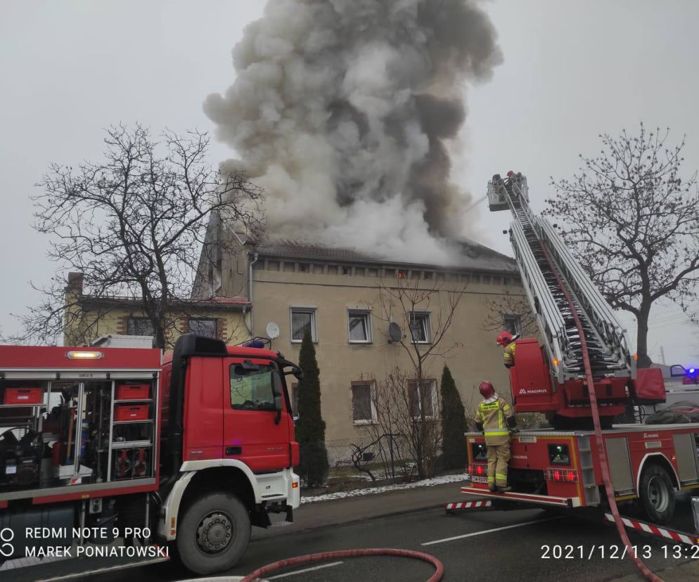 Pożar w Świętej Katarzynie. Spłonął dom strażaka
