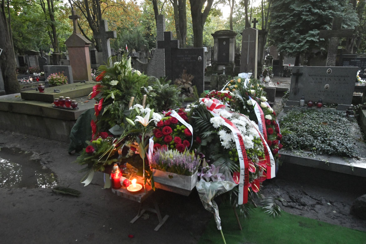 Pogrzeb Piotra Szczepanika na warszawskich Powązkach