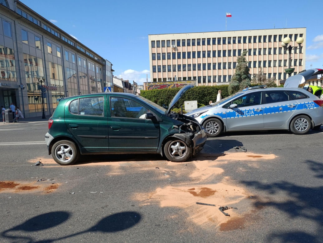 Wypadek samochodowy w Siedlcach