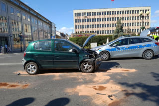 Zderzenie w centrum Siedlec. Wymusił pierwszeństwo i trafił do szpitala