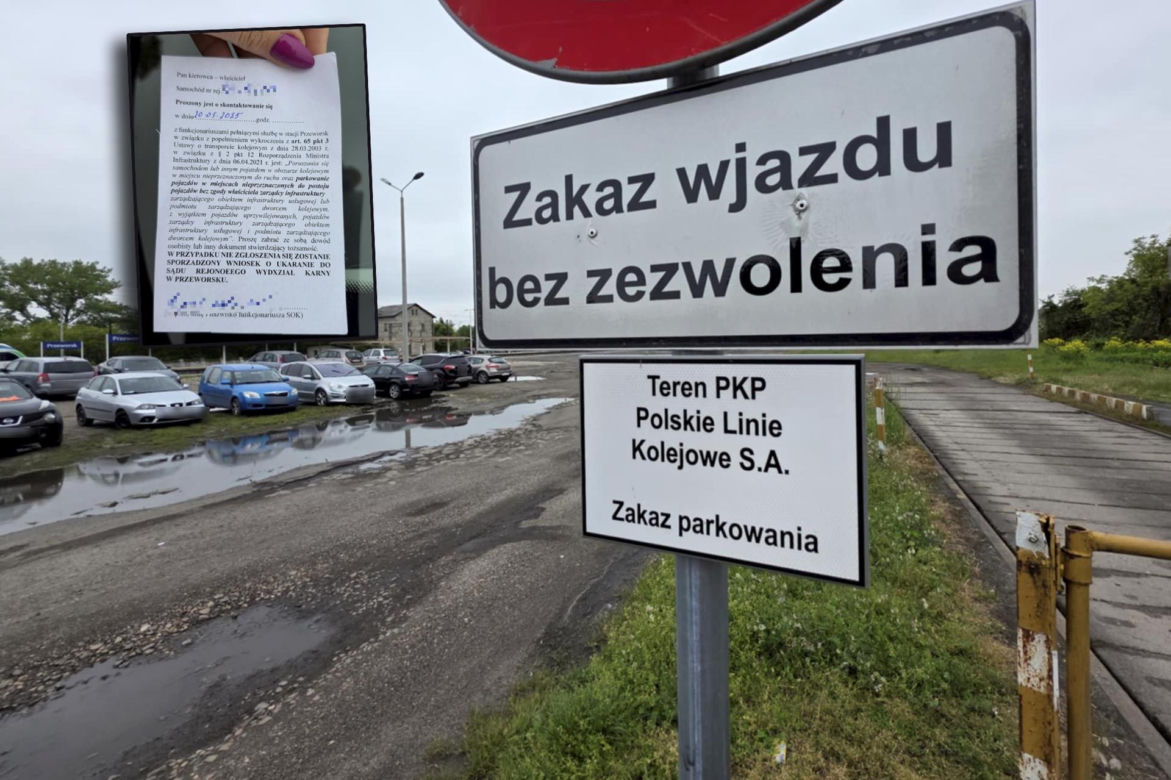 Mandaty za parkowanie przy PKP