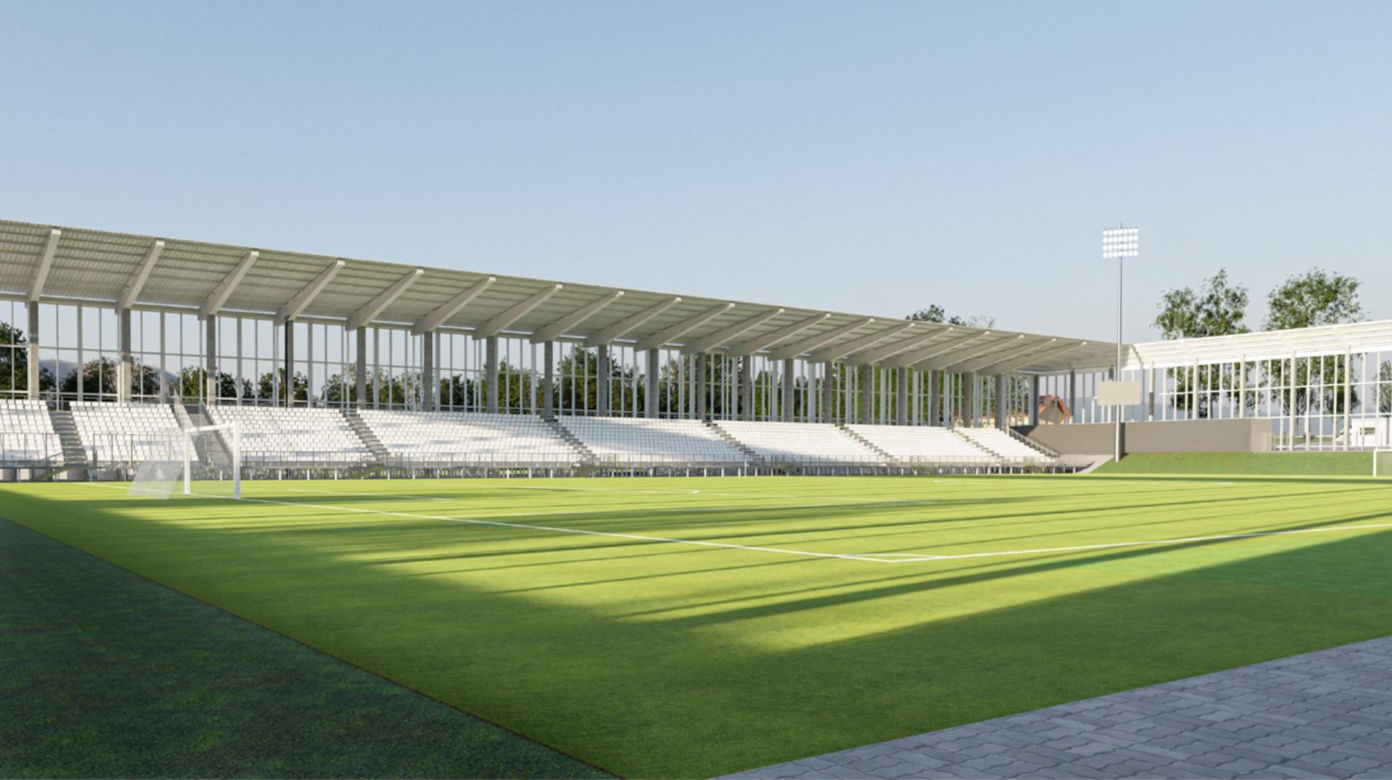 Wizualizacja nowego stadionu miejskiego w Chełmie