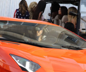 Chris Brown w Lamborghini Aventador
