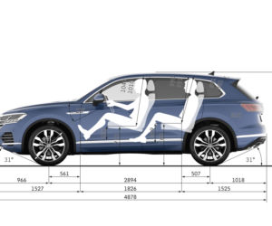 2018 Volkswagen Touareg - wymiary nadwozia