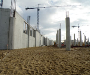 Budowa wrocławskiego stadionu (tu: esplenada) - listopad 2009