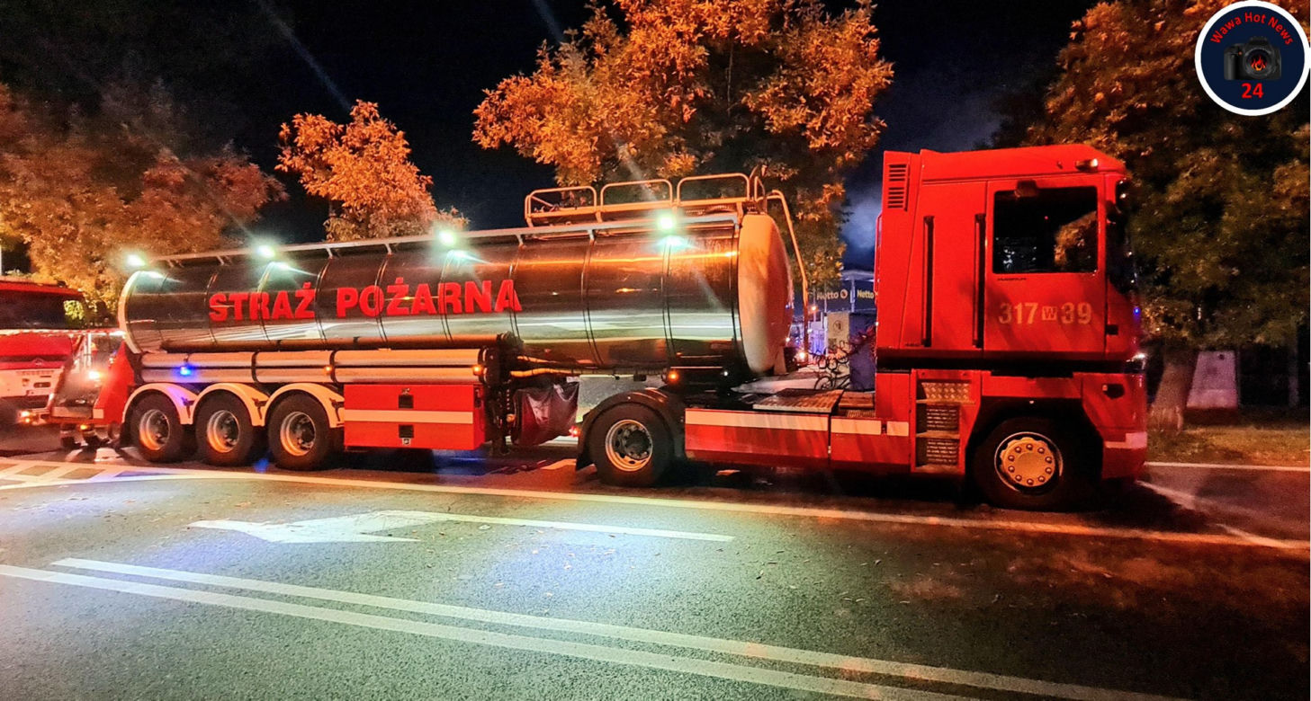 O krok od tragedii! Wielki pożar w sklepie Netto. Budynek stanął w ogniu