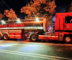 O krok od tragedii! Wielki pożar w sklepie Netto. Budynek stanął w ogniu