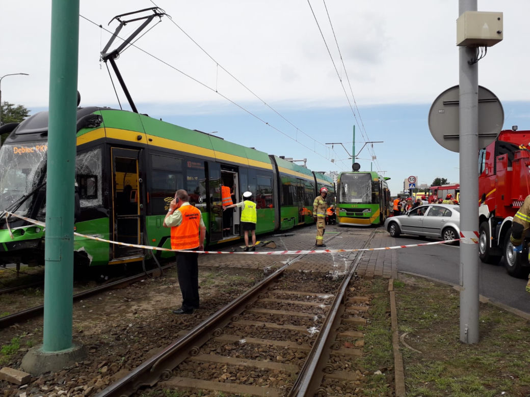 Zderzenie tramwajów na ulicy Hetmańskiej; są ranni
