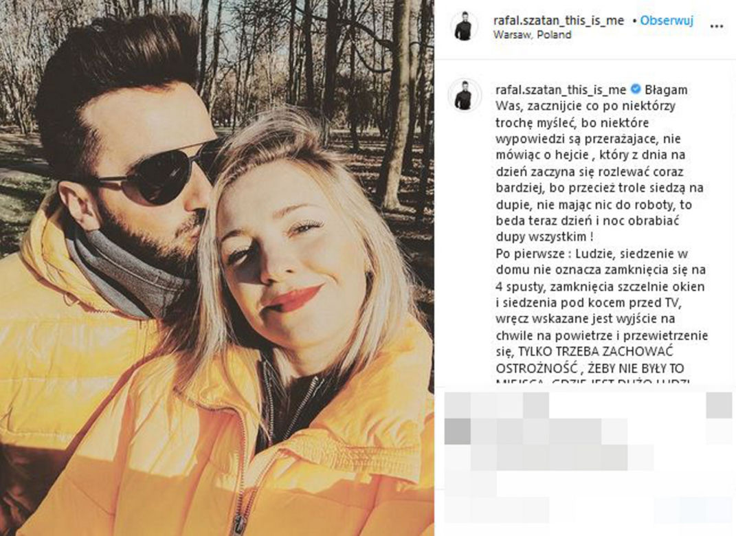 Rafał Szatan pochwalił się żoną w ciąży