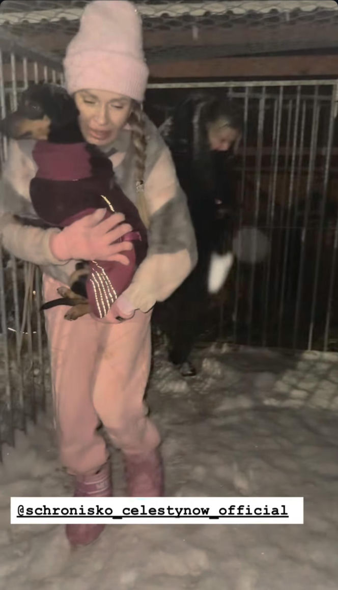 Doda ratuje psy przed mrozem
