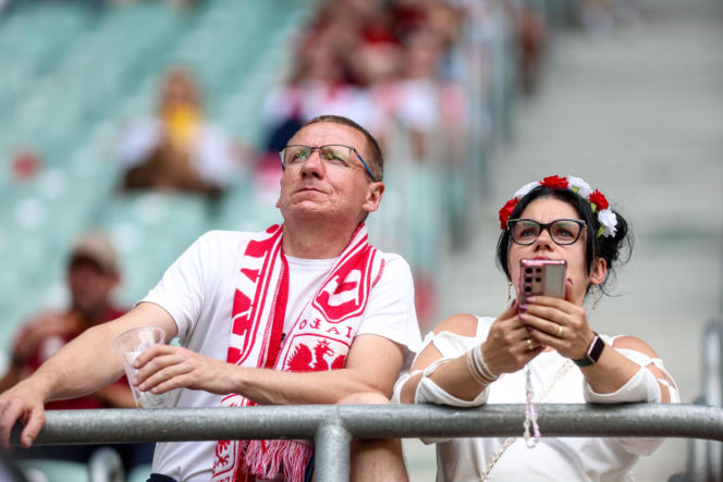 Polska - Ukraina. Tłumy kibiców na trybunach. Znajdź się na zdjęciu!
