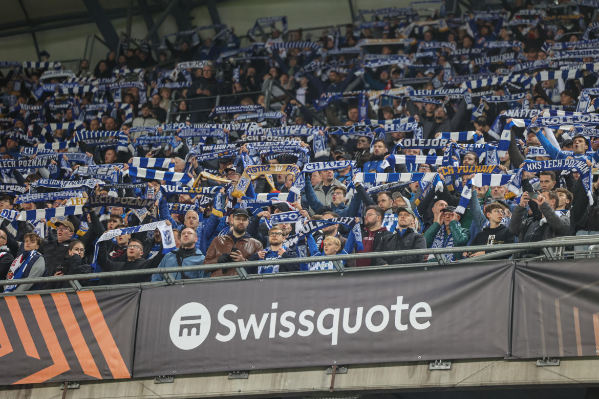 Lech Poznań - Sunderland: Zdjęcia kibiców i zawodników z meczu 3. kolejki fazy ligowej Ligi Europy 2026/27