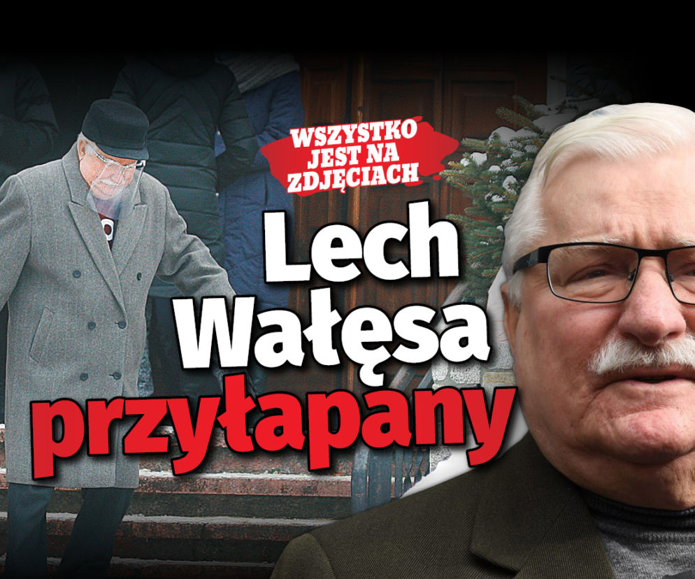  Lech Wałęsa przyłapany 