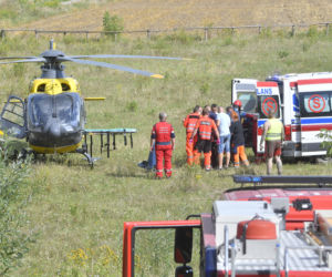 Helikopter wpadł do Wisły pod Zakroczymiem