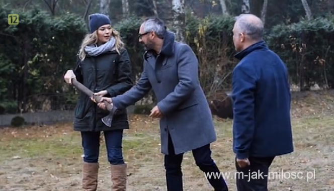M jak miłość. Adam Werner (Jacek Kopczyński), Anna (Tamara Arciuch), Rafał (Przemysław Bluszcz)