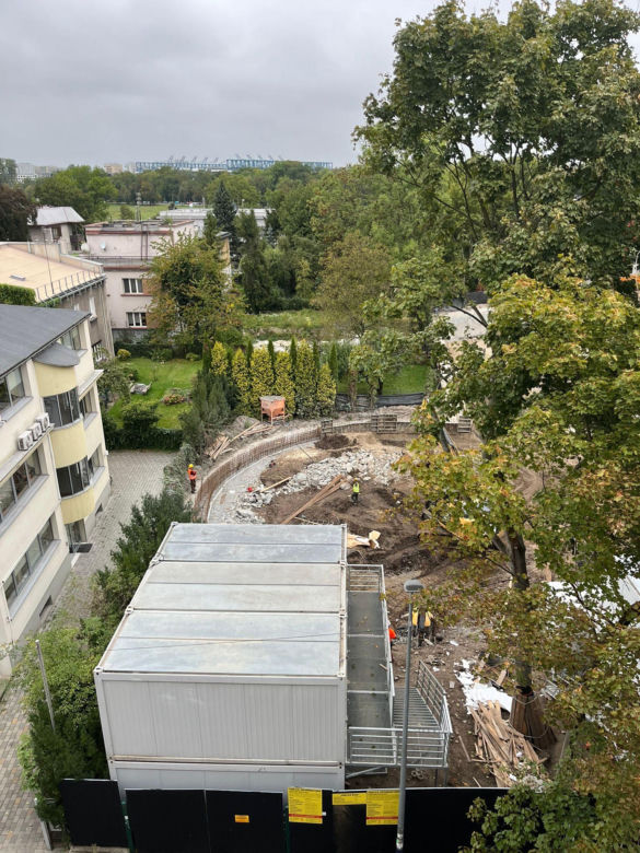 Kraków. Budowa hotelu Nobu