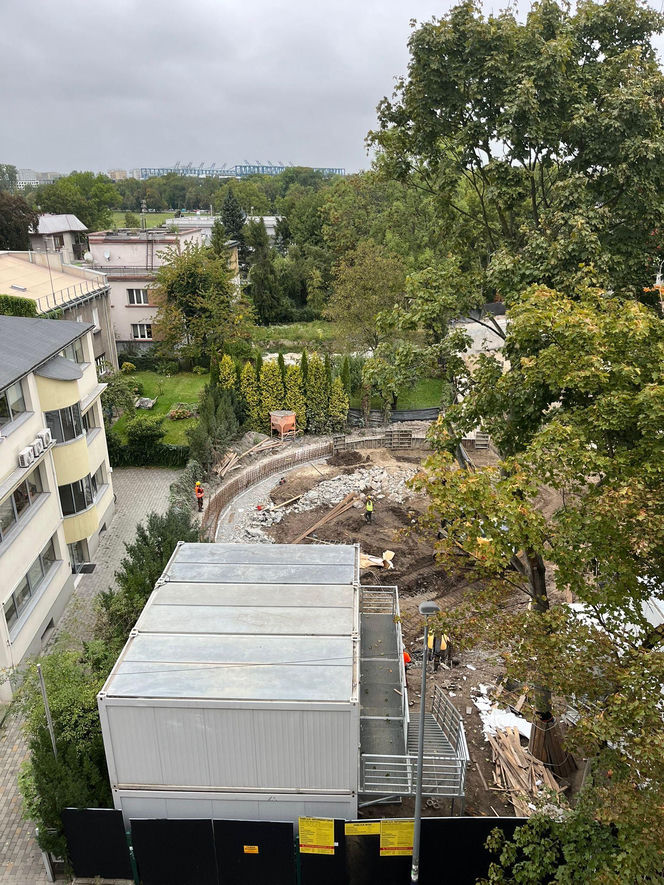 Kraków. Budowa hotelu Nobu