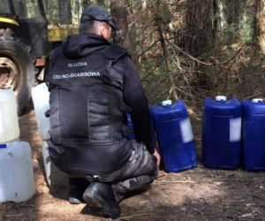 Gródek. Leśna bimbrownia zlikwidowana