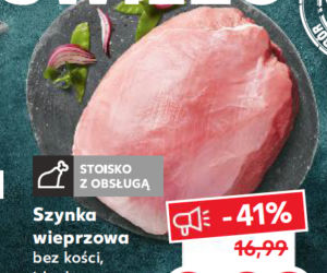 Szynka wieprzowa bez kości w cenie 9, 99 zł/1 kg 