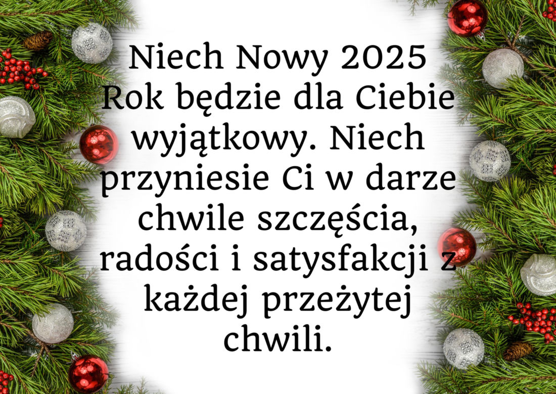 Kartki noworoczne 2025: starannie wybrane, śliczne obrazki dla znajomych i rodziny na Nowy Rok