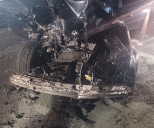 19-letni kierowca bmw uderzył w volkswagena. Groźny wypadek na DW309 na Rojęczynem [ZDJĘCIA]