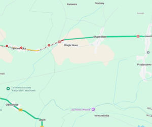 Zablokowana DK12 w Dębowej Łęce po pożarze ciężarówki. Objazdy od S5 Leszno-Zachód